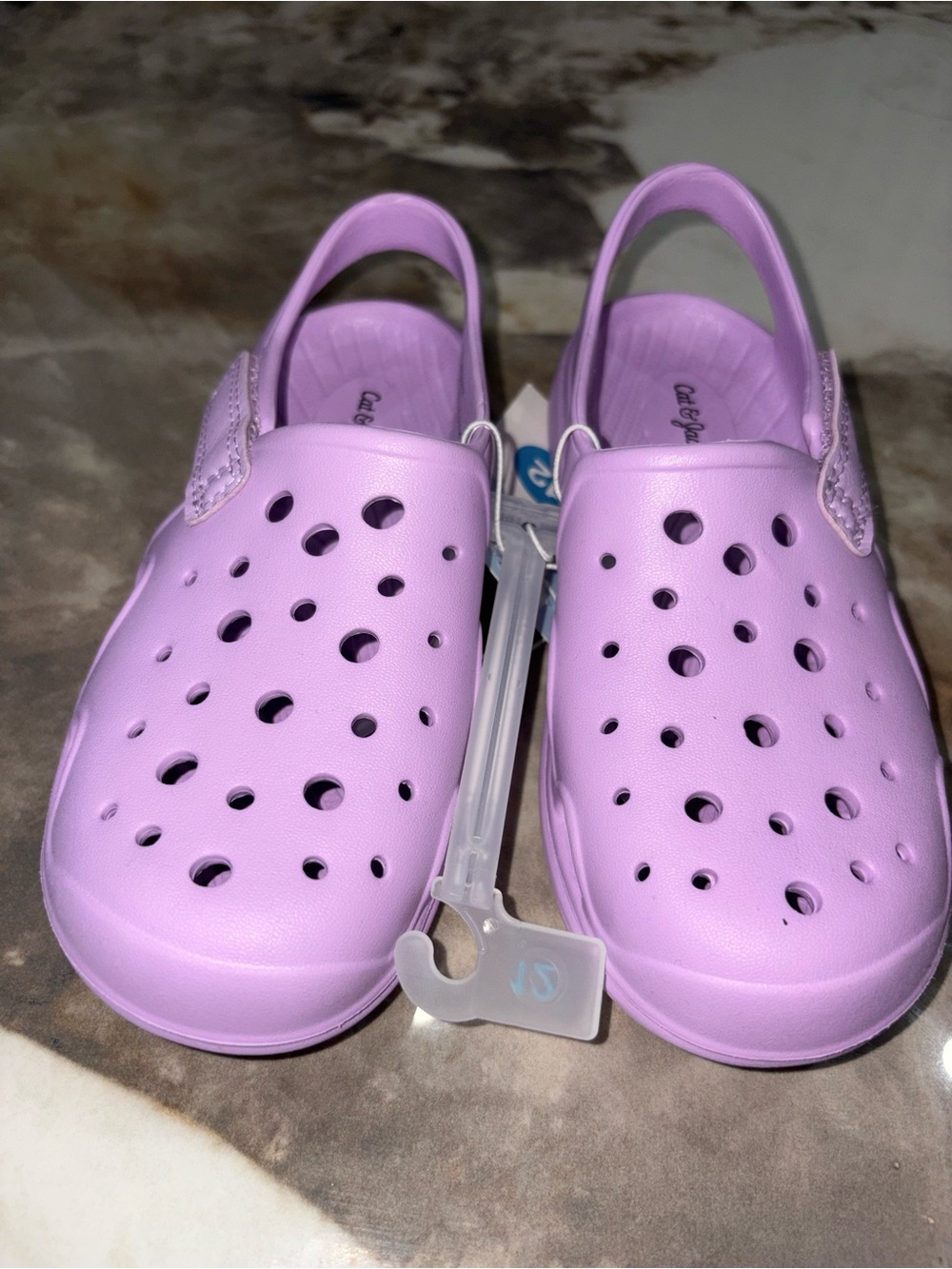 Cat & Jack Lavender Water Clog Sandals for Kids